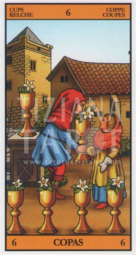 6 copas tarot marsella|Tarot Marsella: Seis de Copas